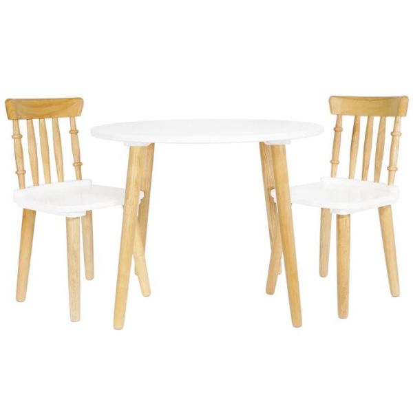 LE TOY VAN WOODEN TABLE WITH 2 CHAIRS