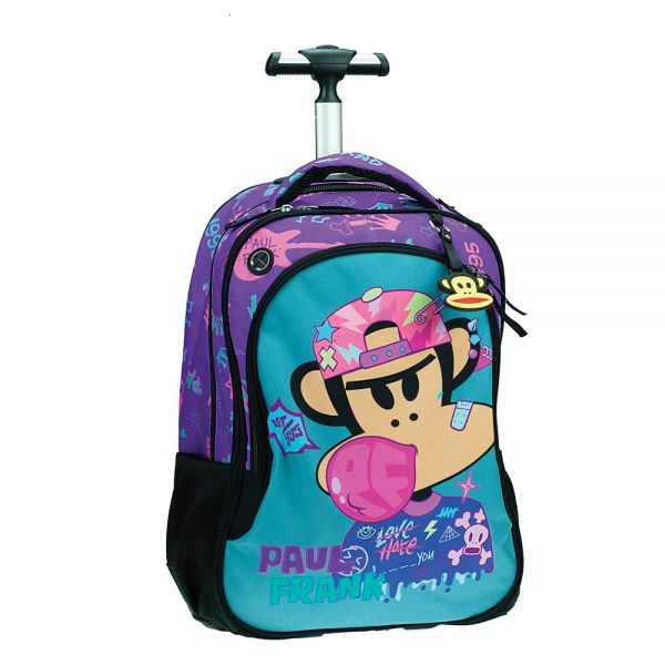 BACK ME UP BACKPACK TROLLEY PAUL FRANK BUBBLE