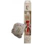 AROMATIC ROUND CANDLE 30 cm WITH WALLET BEIGE