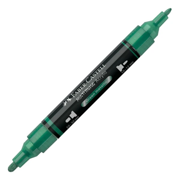 FABER-CASTELL ΑΚΡΥΛΙΚΟΣ ΜΑΡΚΑΔΟΡΟΣ MULTIMARK ΧΡΩΜΑ 295 GREEN METALLIC