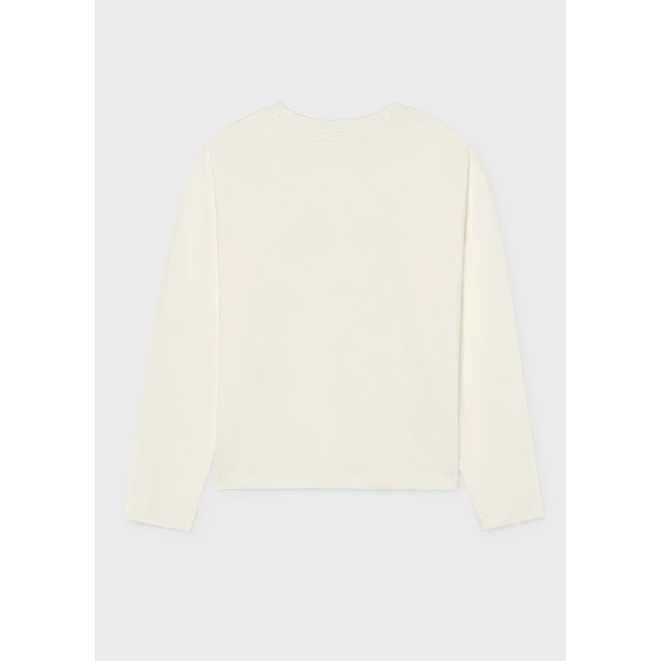 MAYORAL T-SHIRT ΜΑΚΡΥΜΑΝΙΚΟ BASIC ΚΡΕΜ
