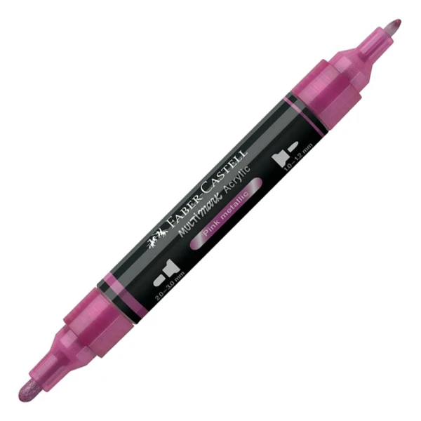 FABER-CASTELL ΑΚΡΥΛΙΚΟΣ ΜΑΡΚΑΔΟΡΟΣ MULTIMARK ΧΡΩΜΑ 290 PINK METALLIC