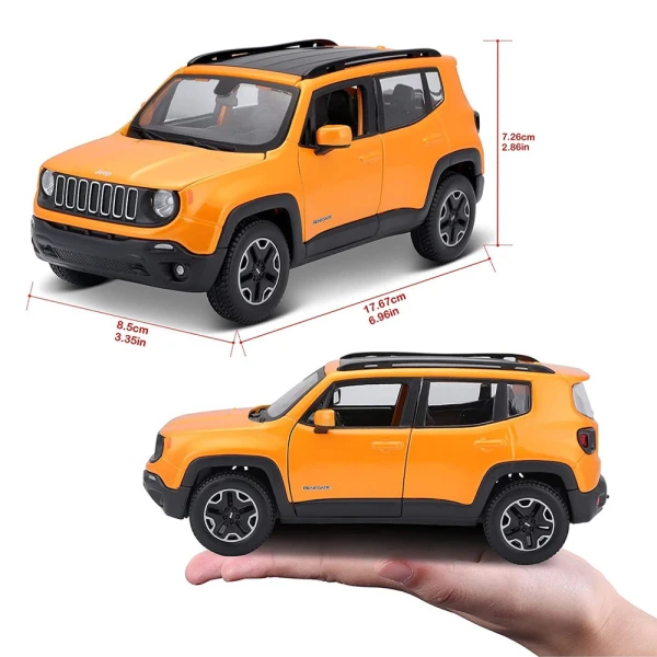 MAISTO 1:24 SPECIAL EDITION JEEP RENEGADE ORANGE
