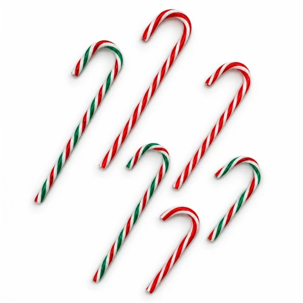 ΣΤΟΛΙΔΙΑ CANDY CANES ΣΕΤ 6 τεμ 3 ΜΕΓΕΘΗ