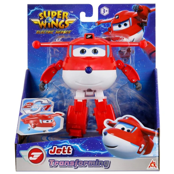 SUPER WINGS ELECTRIC HEROES TRANSFORMING 15 εκ. - JETT