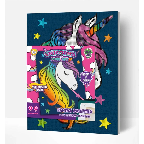 SPLAT PLANET ΣΕΤ DIAMOND PAINTING ΣΕ ΚΑΜΒΑ ΜΕ ΤΕΛΑΡΟ 30Χ40 εκ. UNICORN