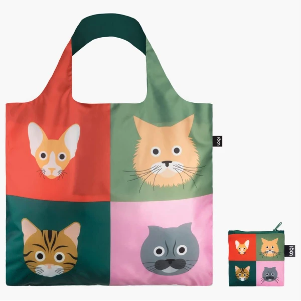 LOQI ΤΣΑΝΤΑ TOTE ΑΝΑΚΥΚΛΩΜΕΝΗ - STEPHEN CHEETHAM CATS