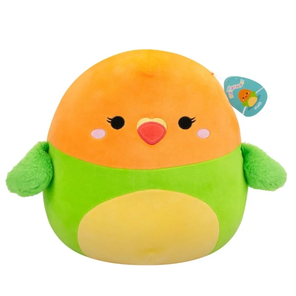 SQUISHMALLOWS ΛΟΥΤΡΙΝΟ 35 εκ. W6 - PLATH THE GREEN & ORANGE LOVEBIRD
