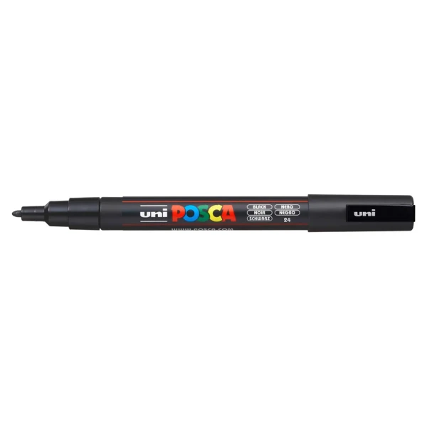 POSCA ΜΑΡΚΑΔΟΡΟΣ PC-3M 0.9-1.3mm - ΜΑΥΡΟ