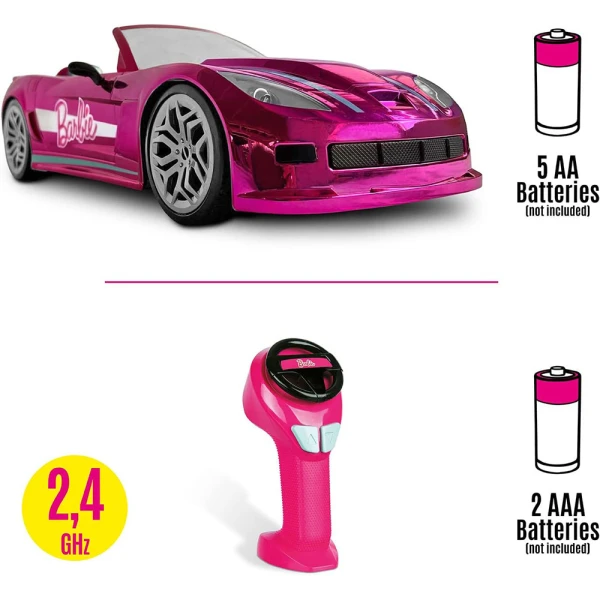 ΤΗΛΕΚΑΤΕΥΘΥΝΟΜΕΝΟ ΑΥΤΟΚΙΝΗΤΟ R/C BARBIE DREAM CAR ΡΟΖ