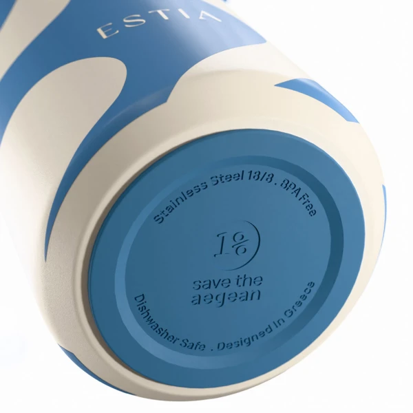 ESTIA HOME ART ΘΕΡΜΟΣ PULSE SAVE THE AEGEAN 500ml OCEAN WAVES