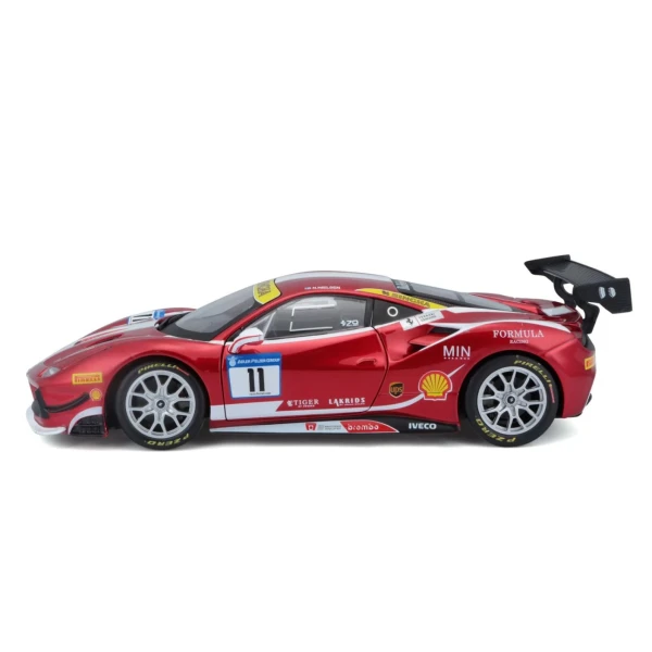 BBURAGO 1:24 RACE FERRARI 488 CHALLENGE RED