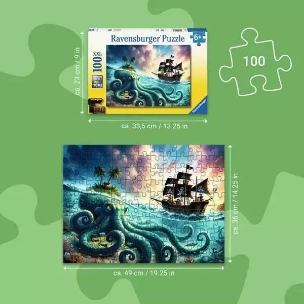 RAVENSBURGER ΠΑΖΛ 100XXL τεμ. ΠΕΙΡΑΤΕΣ