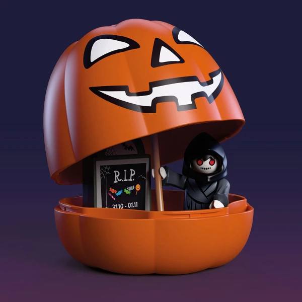 PLAYMOBIL HALLOWEEN ΧΑΡΟΣ ΜΕ ΔΡΕΠΑΝΙ