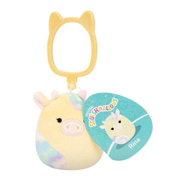 SQUISHMALLOWS ΛΟΥΤΡΙΝΟ ΜΠΡΕΛΟΚ 9 εκ. W12 - RINA THE YELLOW COW