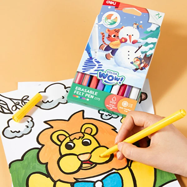 DELI ΜΑΡΚΑΔΟΡΟΣ ΜΑΓΙΚΟΣ WASHABLE 7+1 ΧΡΩΜΑΤΑ COLOR WOW