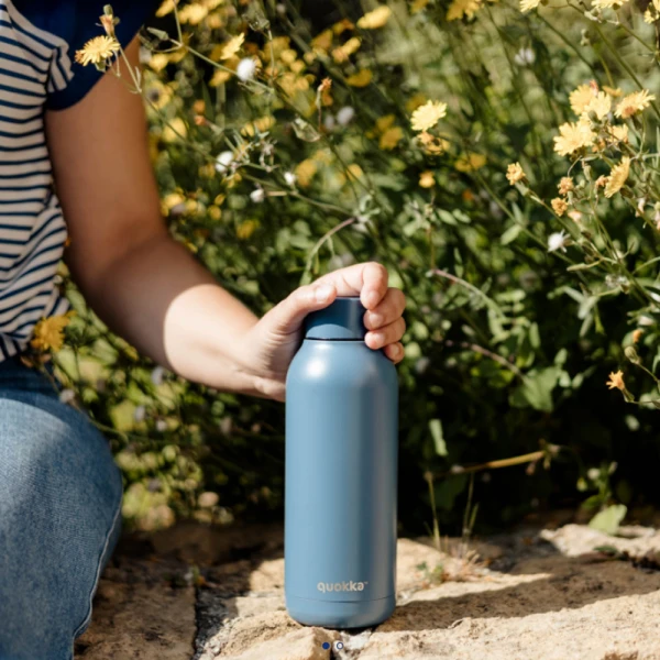 QUOKKA STAINLESS STEEL ΜΠΟΥΚΑΛΙ ΘΕΡΜΟΣ SOLID 510ml - STONE BLUE