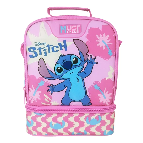 MUST TEAM ΙΣΟΘΕΡΜΙΚΟ ΤΣΑΝΤΑΚΙ ΦΑΓΗΤΟΥ 22Χ16Χ28 εκ. STITCH PINK