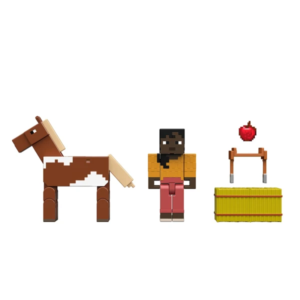 MINECRAFT ΣΕΤ 2 ΦΙΓΟΥΡΕΣ - STABLE MASTER MAKENA & HORSE
