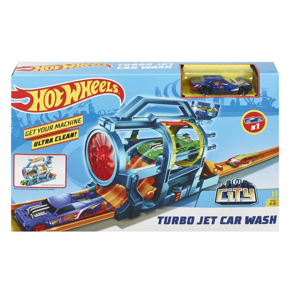 HOT WHEELS ΑΝΑΔΙΠΛΟΥΜΕΝΗ ΠΙΣΤΑ - TURBO JET CAR WASH