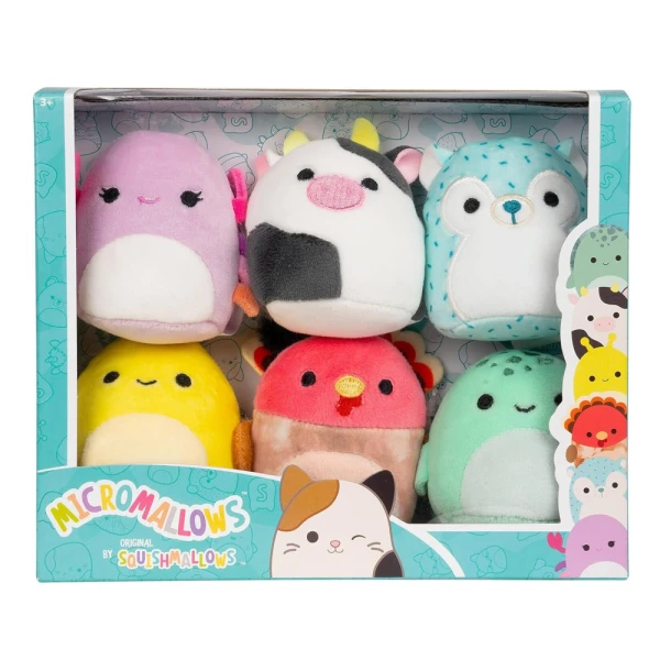 MICROMALLOWS - ΣΕΤ 6 τεμ. ΛΟΥΤΡΙΝΑ 6εκ. SQUISHMALLOWS