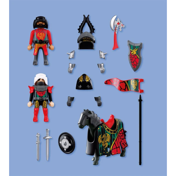 PLAYMOBIL KNIGHTS ΑΡΧΗΓΟΣ ΙΠΠΟΤΩΝ ΔΡΑΚΩΝ ΚΑΙ ΠΟΛΕΜΙΣΤΗΣ