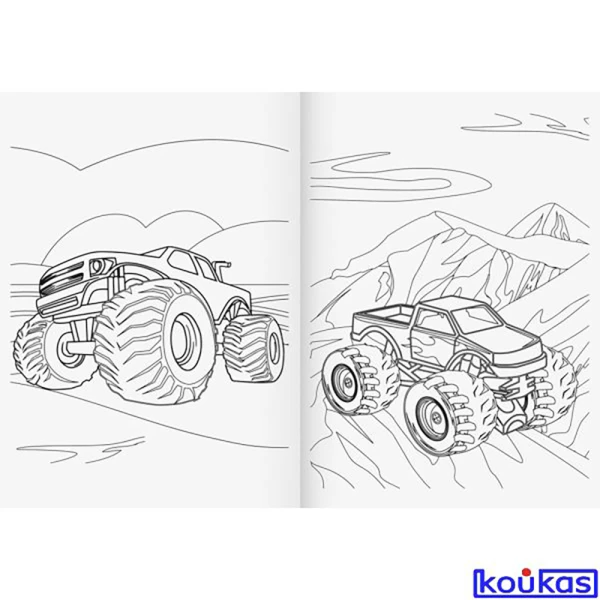 FAST WHEELS ΤΕΤΡΑΔΙΟ ΖΩΓΡΑΦΙΚΗΣ ΜΕ ΕΙΚΟΝΕΣ ΚΑΙ ΑΥΤΟΚΟΛΛΗΤΑ