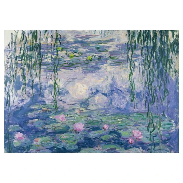 LISCIANI PUZZLE 500 pcs AND BOOKMARKS MONET WATER LILIES