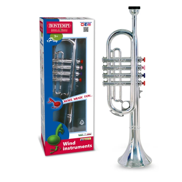 BONTEMPI ΑΣΗΜΙ ΤΡΟΜΠΕΤΑ 42 εκ. ΜΕ 4 ΝΟΤΕΣ