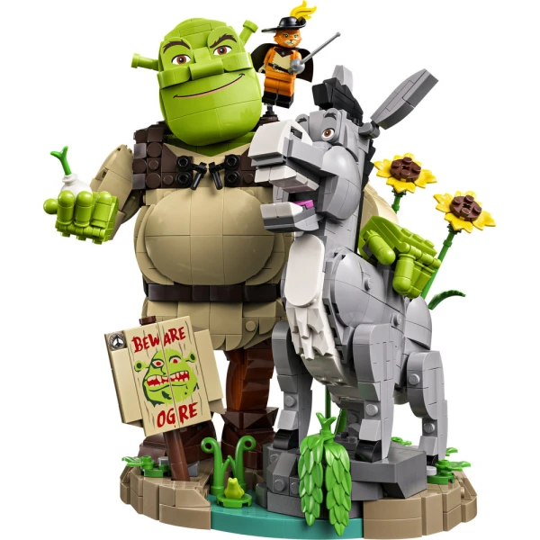 LEGO® SHREK ΣΡΕΚ ΓΑΪΔΑΡΟΣ & ΓΑΤΟΣ ΣΤΙΣ ΜΠΟΤΕΣ