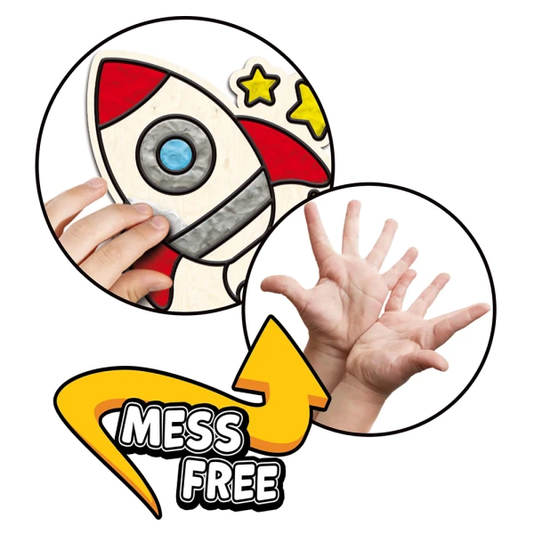 SPLAT PLANET MESS-FREE PAINT KIT WITH CLAY SPACE