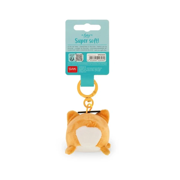 LEGAMI KEY RING SUPER SOFT PLUSH CORGI
