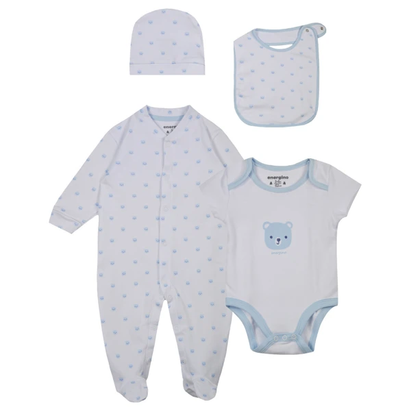 ENERGIERS BABY BOY GIFT SET 4 pcs CYAN