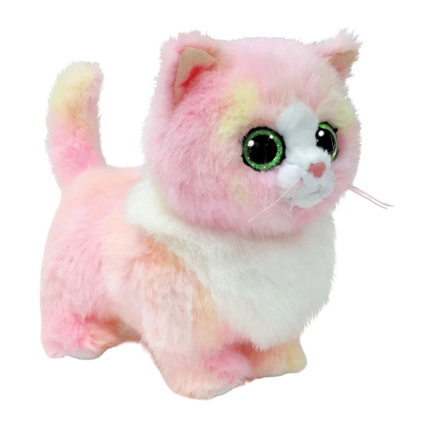 TY BEANIE BOOS ΧΝΟΥΔΩΤΟ ΓΑΤΟΥΛΑ ΡΟΖ ΜΕ ΛΕΥΚΟ 15 εκ.