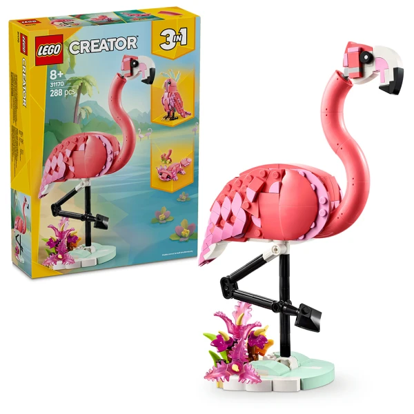 LEGO® CREATOR ΑΓΡΙΑ ΖΩΑ - ΡΟΖ ΦΛΑΜΙΝΓΚΟ