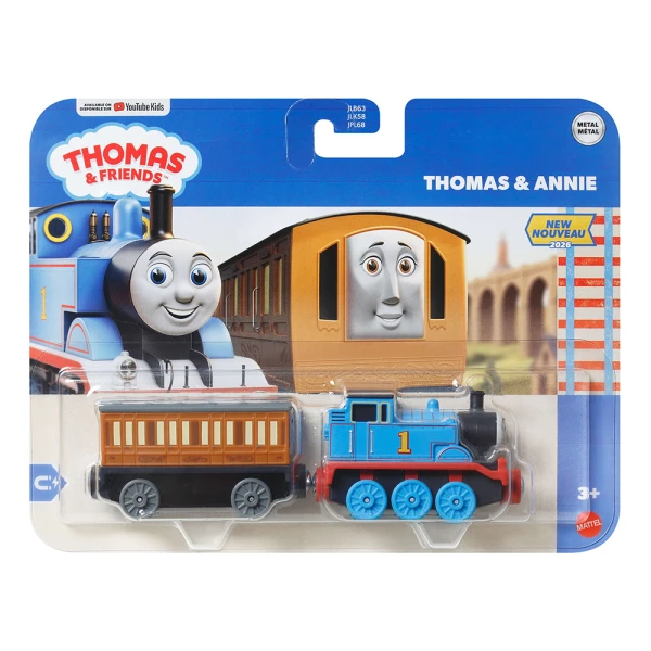ΤΟΜΑΣ ΤΟ ΤΡΕΝΑΚΙ DELUXE ΤΡΕΝΑΚΙΑ ΜΕ ΒΑΓΟΝΙ - THOMAS & ANNIE