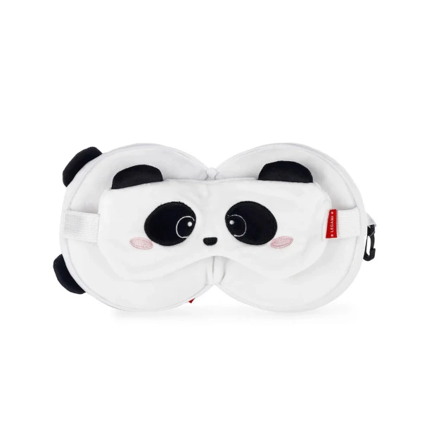LEGAMI TRAVEL PILLOW WITH EYE MASK - MY TRAVEL BUDDY - PANDA