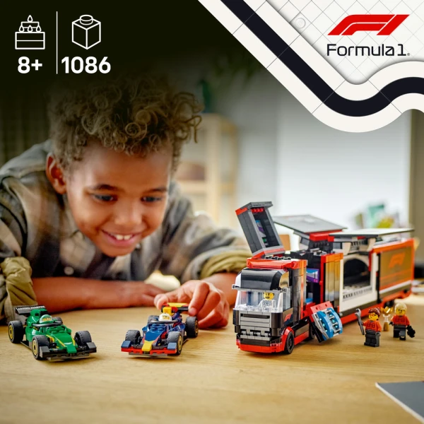 LEGO® CITY ΦΟΡΤΗΓΟ F1® ΜΕ ΑΥΤΟΚΙΝΗΤΑ RB20 & AMR24 F1®