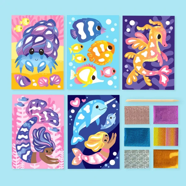 TIGER TRIBE FOIL ART - OCEAN MAGIC