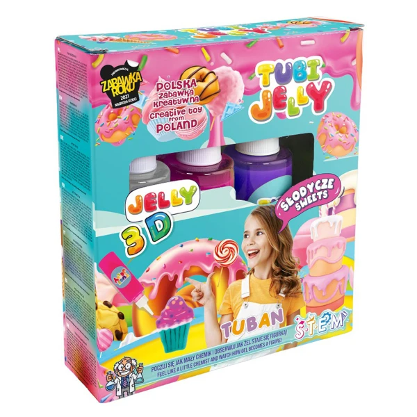 TUBAN ΣΕΤ TUBI JELLY ΓΛΥΚΑ ΓΙΑ ΔΗΜΙΟΥΡΓΙΑ 3D ΦΙΓΟΥΡΩΝ GEL