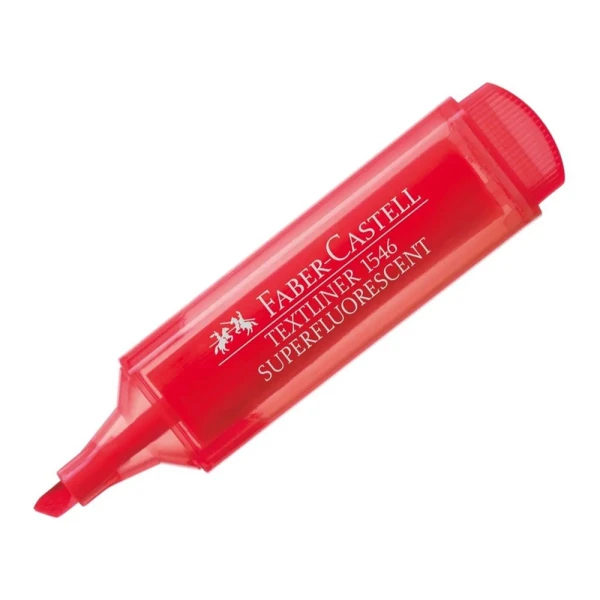 FABER-CASTELL ΥΠΟΓΡΑΜΜΙΣΤΗΣ FLUO 1546 ΚΟΚΚΙΝΟΣ
