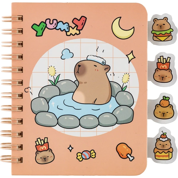 ΣΗΜΕΙΩΜΑΤΑΡΙΟ 8.7Χ11.3 εκ. 64 ΦΥΛΛΑ CAPYBARA - 4 ΣΧΕΔΙΑ