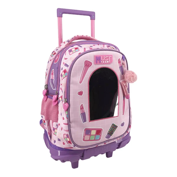 MUST TEAM ΤΣΑΝΤΑ TROLLEY ΔΗΜΟΤΙΚΟΥ 34Χ20Χ44 εκ. 3 ΘΗΚΕΣ COSMETICS