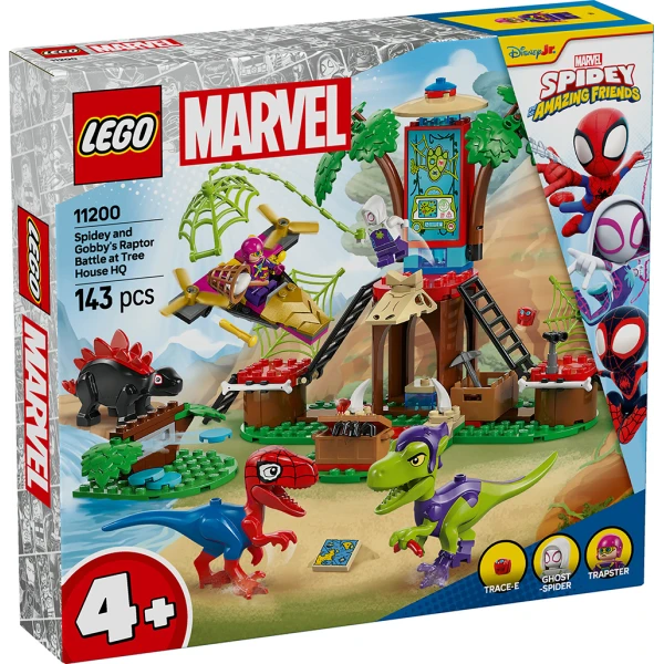 LEGO® MARVEL SPIDEY AND HIS AMAZING FRIENDS ΜΑΧΗ ΜΕ ΡΑΠΤΟΡΕΣ ΣΠΑΙΝΤΙ ΚΑΙ ΓΚΟΜΠΙ ΣΤΟ ΑΡΧΗΓΕΙΟ ΤΟΥ ΔΕΝΤΡΟΣΠΙΤΟΥ