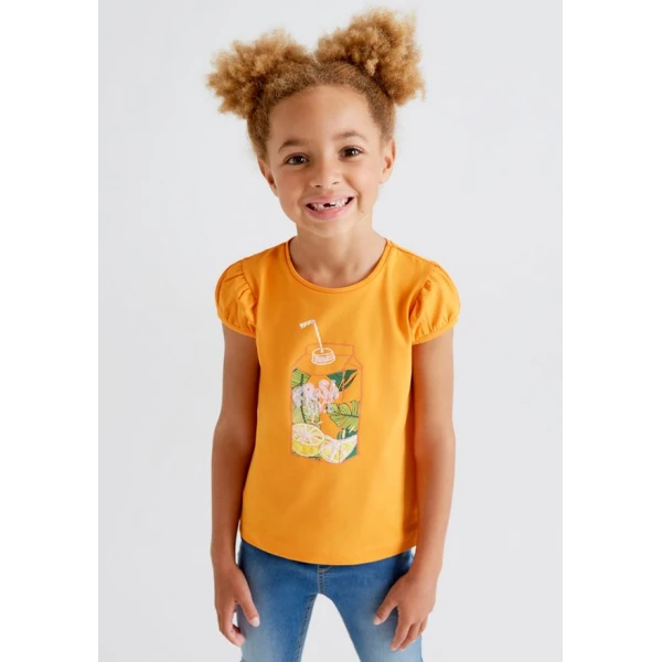 MAYORAL SHORT SLEEVES BLOUSE PUMPKIN