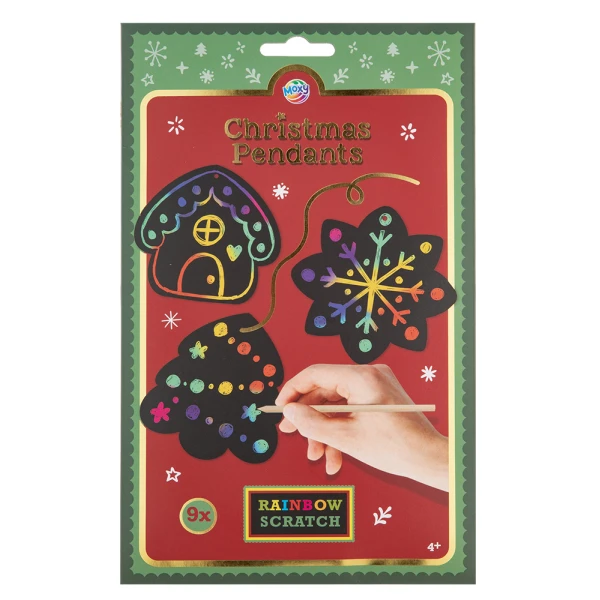 ΧΡΙΣΤΟΥΓΕΝΝΙΑΤΙΚΑ SCRATCH RAINBOW PENDANTS 8.5 cm