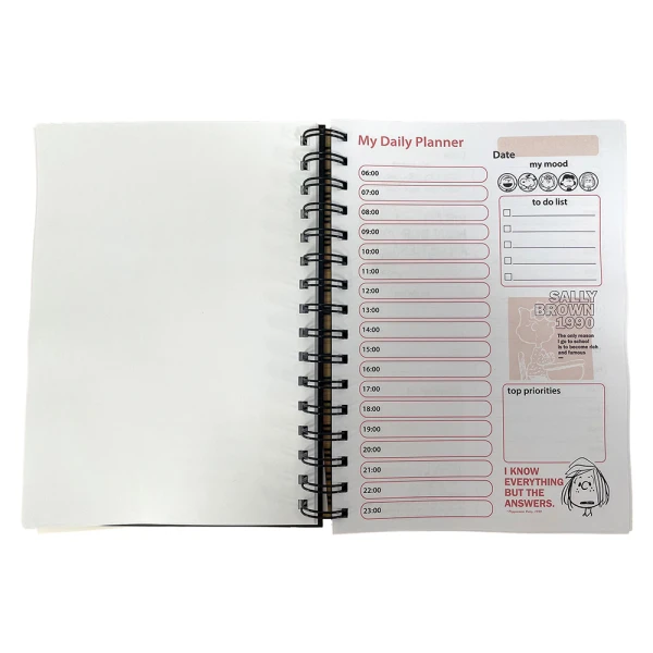 BACK ME UP ORGANIZER PLANNER PEANUTS