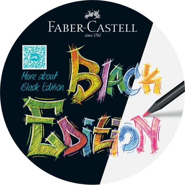 FABER-CASTELL ΞΥΛΟΜΠΟΓΙΕΣ BLACK EDITION ΣΕΤ 12 ΧΡΩΜΑΤΑ