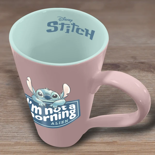 LILO AND STITCH I\'M NOT A MORNING ALIEN GRANDE MUG