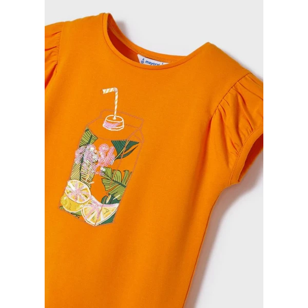 MAYORAL SHORT SLEEVES BLOUSE PUMPKIN